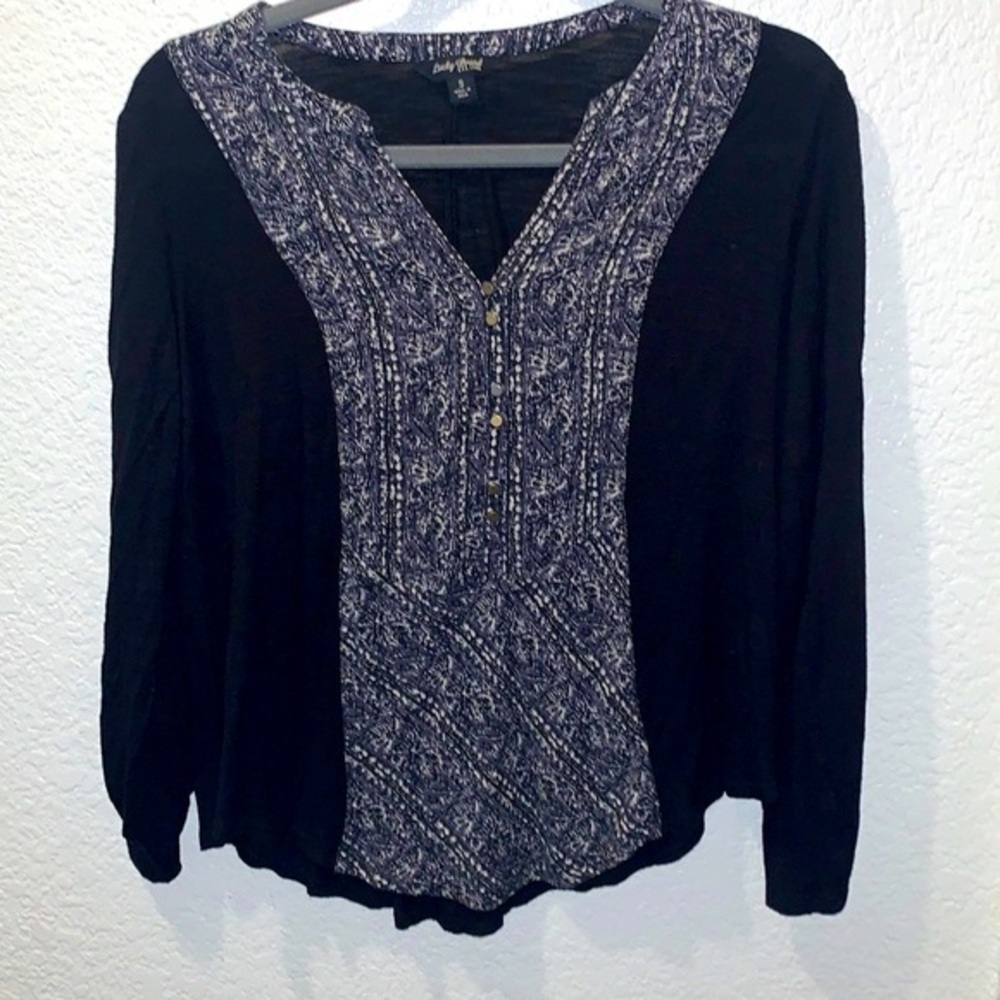 Lucky Brand Blouse with Long Sleeves - Picture 1 of 8
